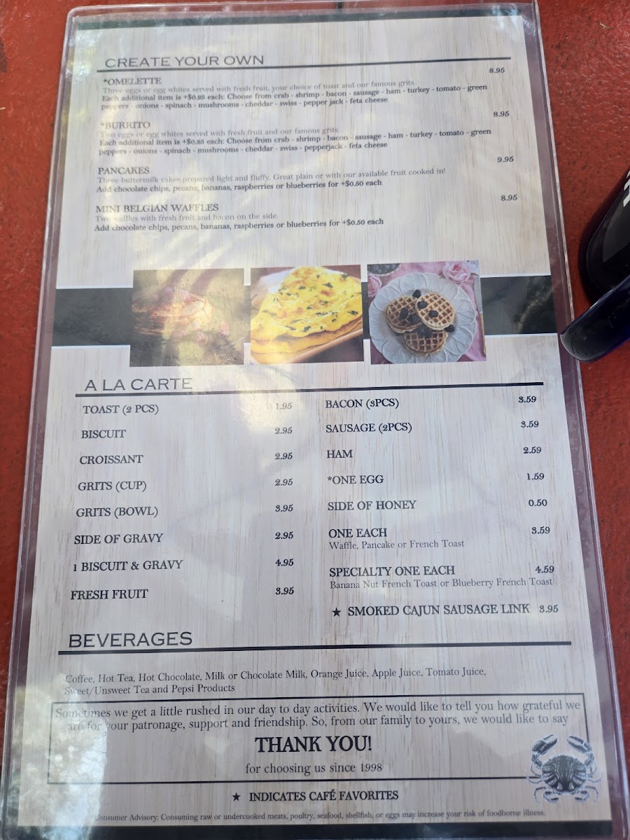 Menu East Shore Cafe-3